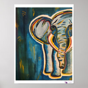 Elephant Print Poster