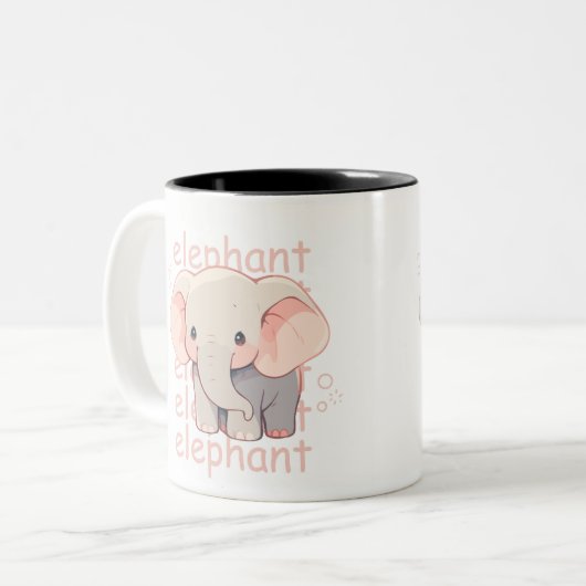 Elephant Print Tasse (Vorderseite Links)