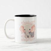 Elephant Print Tasse (Links)