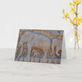 Elephant Procession, Südindien Karte (Gelbe Blume)