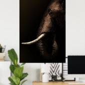 Elephant Profile Poster (Heimbüro)