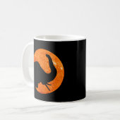Elephant Profile Solar Eclipse Kaffeetasse (Vorderseite Links)