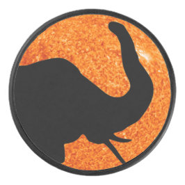 Elephant Profile Solar Eclipse Shadow Eishockey Puck