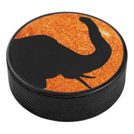 Elephant Profile Solar Eclipse Shadow Eishockey Puck