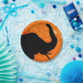 Elephant Profile Solar Eclipse Shadow Pappteller (Party)