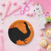 Elephant Profile Solar Eclipse Shadow Pappteller (Party)