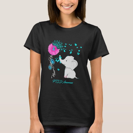 Elephant Ptsd Awareness Elephant T-Shirt (Vorderseite)