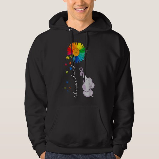 Elephant Puzzle Pieces Hoodie (Vorderseite)