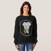 Elephant Puzzle Pieces Sweatshirt (Vorne ganz)