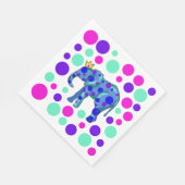Elephant Queen mit Polka Dots Serviette (Ecke)