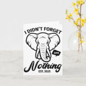 Elephant Quote, Elephant Lover, Elephant Zoo Anima Karte (Gelbe Blume)