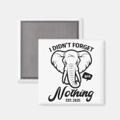 Elephant Quote, Elephant Lover, Elephant Zoo Anima Magnet (Vorderseite/Rückseite)