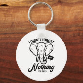 Elephant Quote, Elephant Lover, Elephant Zoo Anima Schlüsselanhänger (Vorderseite)