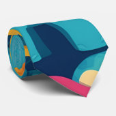 Elephant Rainbow Personalisiertes Muster Krawatte (Gerollt)