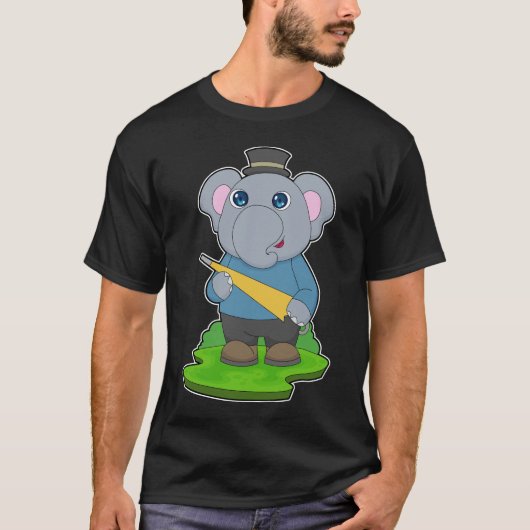 Elephant Raining Umbrella T-Shirt (Vorderseite)