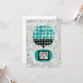 Elephant Remembering Grußkarte Karte (Vorderseite/Rückseite Beispiel)