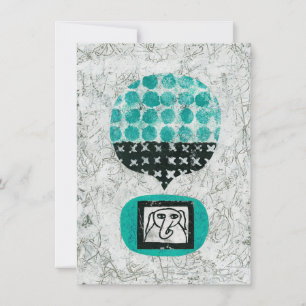 Elephant Remembering Grußkarte Karte