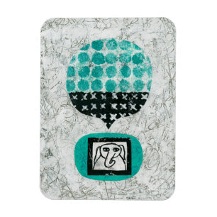 Elephant Remembering Kühlschrank Magnet