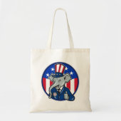 Elephant Republican Tote Bag Tragetasche (Vorne)