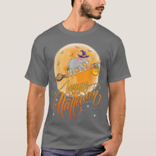 Elephant Ride Hexe Shotgun Moon Vintag Elefant T-Shirt