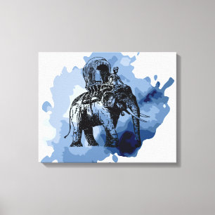 Elephant Ride Leinwanddruck