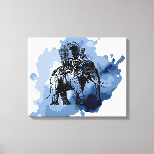 Elephant Ride Leinwanddruck (Vorderseite)