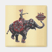 Elephant Rider Magnet (Vorne)