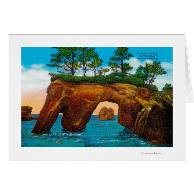 Elephant Rock an der Washington Coast (Vorderseite (Horizontal))