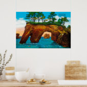 Elephant Rock an der Washington Coast Poster (Küche)