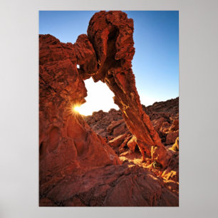 Elephant Rock in the Valley of Fire Poster