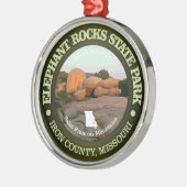 Elephant Rocks SP Ornament Aus Metall (Links)