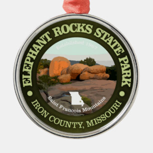 Elephant Rocks SP Ornament Aus Metall