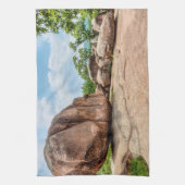 Elephant Rocks Staat Park Geschirrtuch (Vertikal)