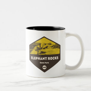 Elephant Rocks Staat Park Missouri Zweifarbige Tasse