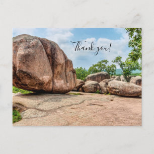 Elephant Rocks State Park Danke-Postkarte Postkarte