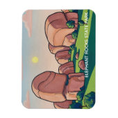 Elephant Rocks State Park Missouri Travel Magnet (Vertikal)