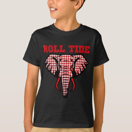 Elephant Roll Tide Women Kids Boys Girls Youth Tee (Vorderseite)