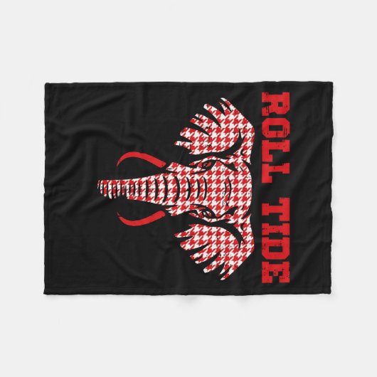 Elephant Roll Tide Women Kids Boys Girls Youth Tee Fleecedecke (Vorderseite (Horizontal))