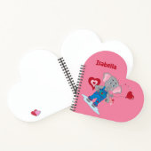Elephant | Rosa und rotes Herz-Kid-Notebook Notizblock (Innenseite)
