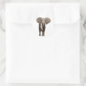 Elephant Runder Aufkleber (Tasche)