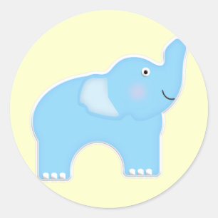 Elephant Runder Aufkleber