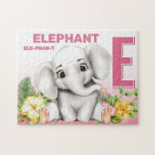 Elephant Safari Alphabet Kinder Jigsaw Puzzle (Horizontal)