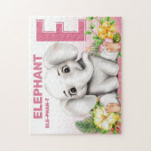 Elephant Safari Alphabet Kinder Jigsaw Puzzle (Vertikal)