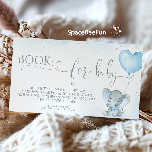 Elephant Safari Baby Dusche Begleitkarte