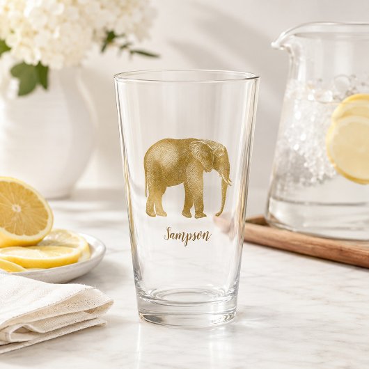 Elephant Safari Beauty Glas