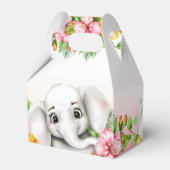 Elephant Safari Birthday Favor Boxes Geschenkschachtel (Rückseite)
