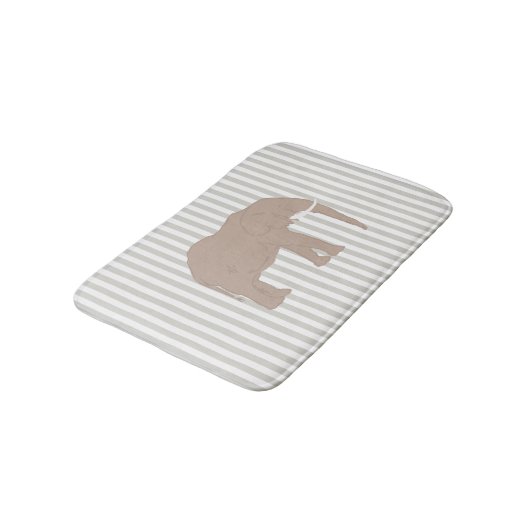 Elephant Safari Design Strip Bath Mat Badematte (Schrägansicht)
