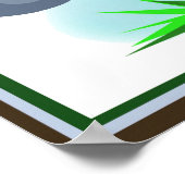 Elephant Safari Kinderzimmer Wanddekor Poster (Ecke)