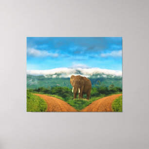 Elephant Safari Leinwand Art