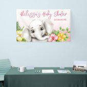 Elephant Safari Tropical Jungle Baby Dusche Banner (Messeveranstaltung)